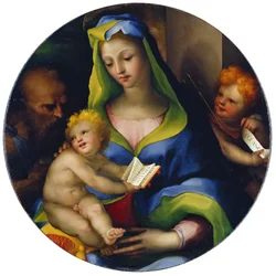 La Virgen y el Niño con el Niño San Juan y San. Jerónimo