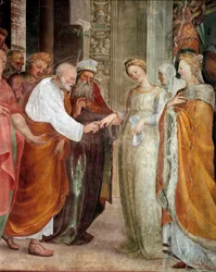 El matrimonio de la Virgen (detalle)