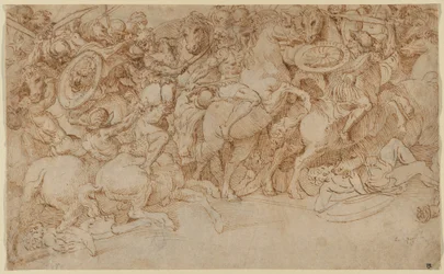 Una batalla a caballo