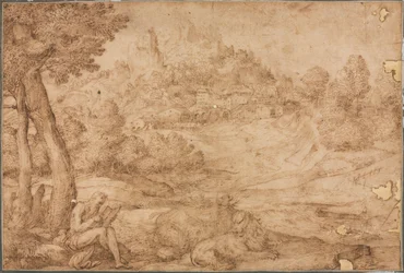 San Jerónimo en un paisaje, c. 1530