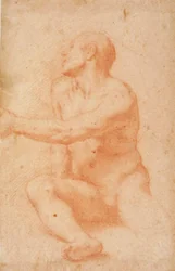 Desnudo sentado