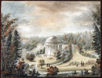 Vista del Templo de la Amistad en Pavlovsk