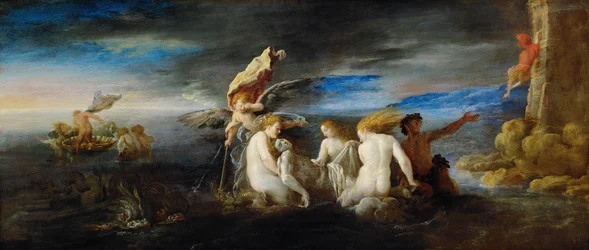 Héroe llorando a Leandro muerto, c. 1622