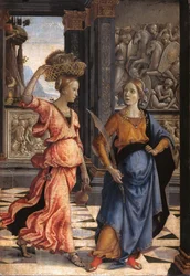 Judith con su sirvienta, 1489