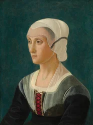 Lucrezia Tornabuoni, c.1475 (temple y óleo sobre tabla de álamo)