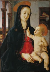 Madonna y el niño ...