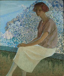 Calma argentea. Retrato de Alma Fidora, 1922