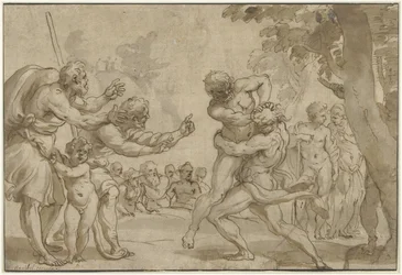 Hércules en Antaeus