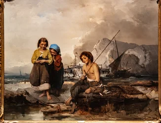 Jóvenes pescadores