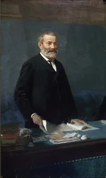 Retrato de Quintino Sella (óleo sobre lienzo)