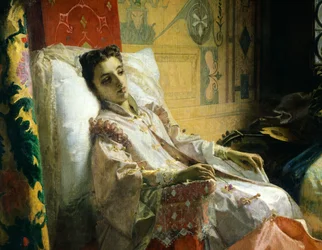 Torquato Tasso leyendo Jerusalén liberada a Eleonora d