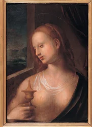Magdalena con el frasco de ungüento