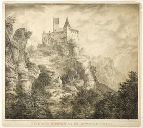 Castillo de Kipfenberg en el valle de Altmühl