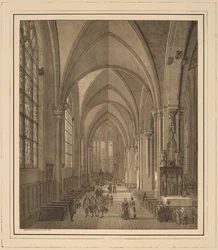 Vista del interior de la iglesia de San Sebaldo en Núremberg