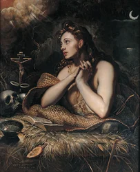 La Magdalena penitente, hacia 1600