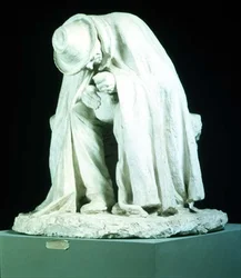 Viejo comiendo sopa, escultura de Domenico Trentacoste (1859-1933)
