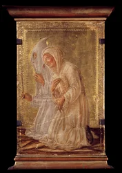 Dos flagelantes Pintura sobre madera de Domenico Veneziano (1400-1481) siglo XV Bayona, Museo Bonnat