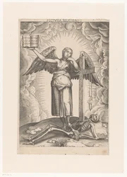 Alegoría de la Fe Pictura religionis (título sobre el objeto)