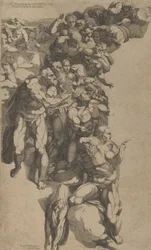 Grupo del Juicio Final, San Bartolomé, San Pedro y otros Apóstoles, siglo XVI