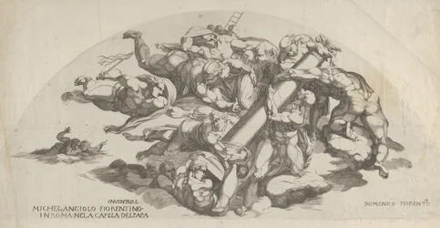Grupo del Juicio Final, Ángeles llevando la Columna de la Flagelación