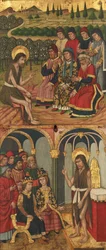 Panel de San Juan Bautista con escenas de su vida, 1464-1507