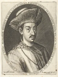Sigismund Bathory 1572-1613, Príncipe de Transilvania. De Atrium heroicum, Augsburgo 1600-1602