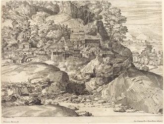 Paisaje con molino