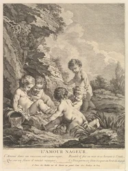 Niño nadando, ca. 1741