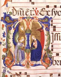 Ms 572 f.147r Inicial historiada 