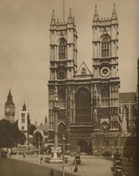 La mano de Wren en la estructura de la Abadía de Westminster, c. 1935