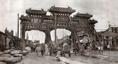 Una calle del casco antiguo de Pekín