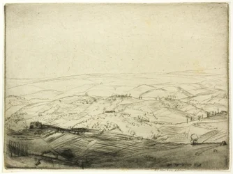 Boceto de las Paredes de San Gimignano