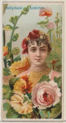Malvarrosa: Ambición, de la serie Bellezas Florales y Lenguaje de las Flores N75 para Duk...