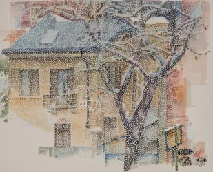 Parada de autobús, 2011 (acuarela sobre papel)