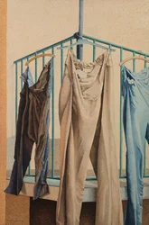 Pantalones colgantes