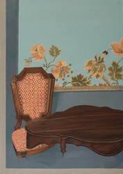 Interior con muebles