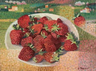 Fresas, c.1985 (óleo sobre tabla)