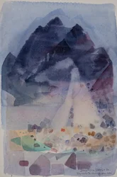 La caída del glaciar