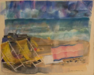 Thunderstorm coming soon, 2002 (pastel sobre papel aterciopelado)