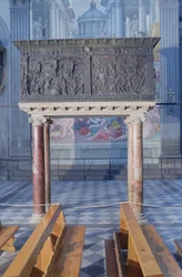 Púlpito en el lado norte de la nave, 1465