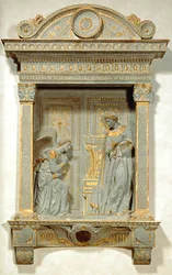 La Anunciación (piedra y oro)