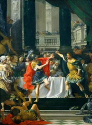Alejandro Magno amenazado por su padre, probablemente 1700-1705 (óleo sobre lienzo)