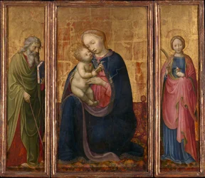 Madonna y Niño con los Santos Felipe y Inés, ca. 1425-30