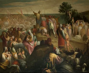 Los israelitas cruzando el Mar Rojo, c. 1610