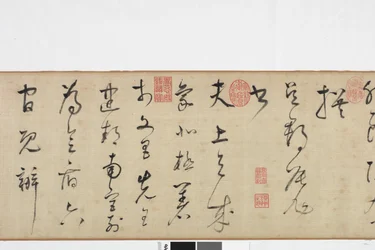 Copia a mano alzada de la escritura de la piedra de Zhang Xu