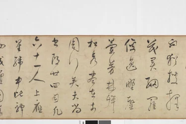 Copia a mano alzada de la escritura de la piedra de Zhang Xu