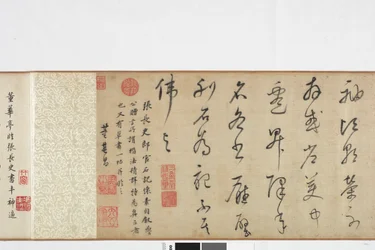 Copia a mano alzada de la escritura de la piedra de Zhang Xu