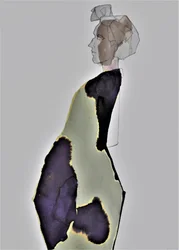 Perfil de moda abstracto