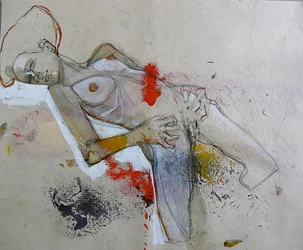 Figura abstracta recostada