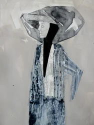 Perfil de una mujer abstracta